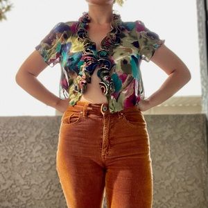 80s vintage crop top by Sunny Leigh